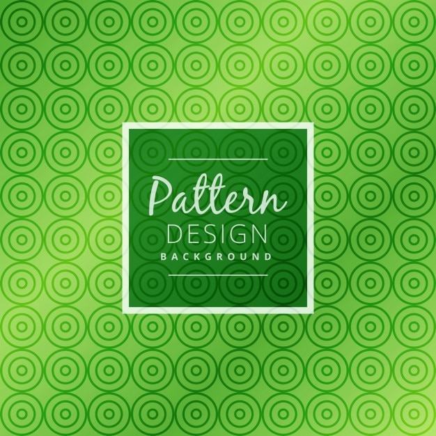 Free vector green with circles pattern design