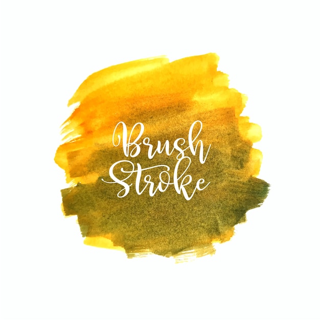 Green and yellow brush stroke design background