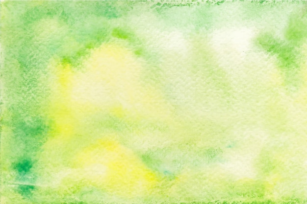 Green and yellow watercolor background