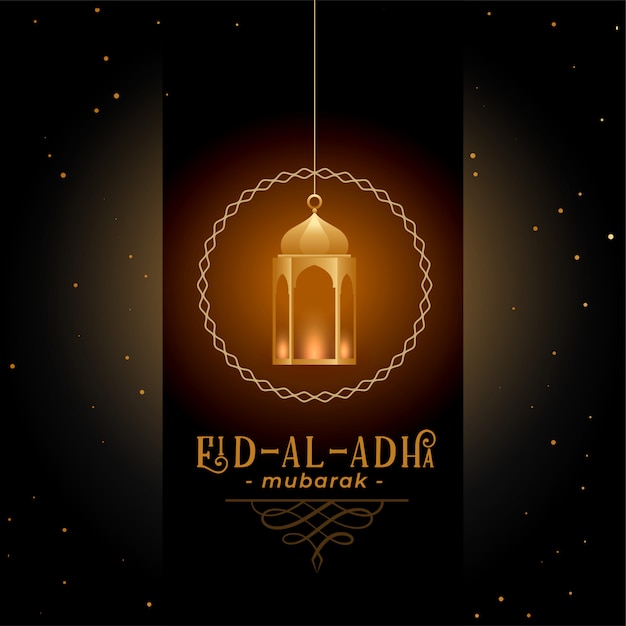 Free vector greeting design for eid al adha festival