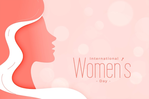 Greeting design for womens day background