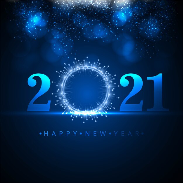 Greeting Happy New Year 2021 Background