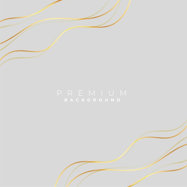 Grey background with golden wave lines