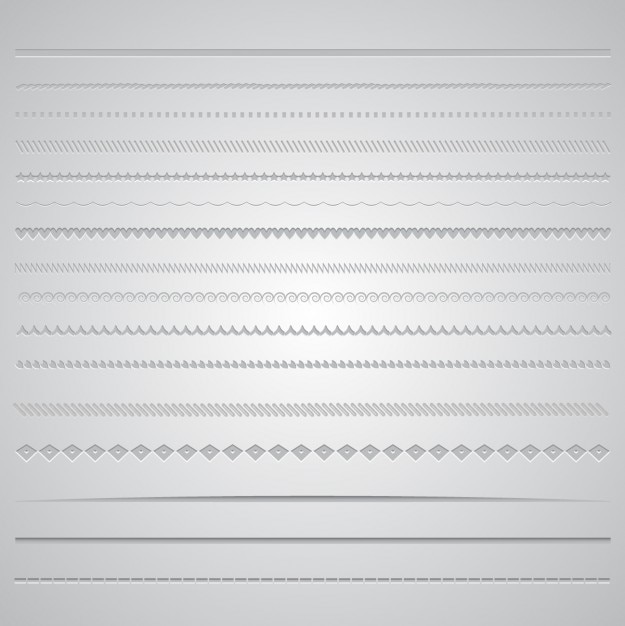 Free Vector grey border collection