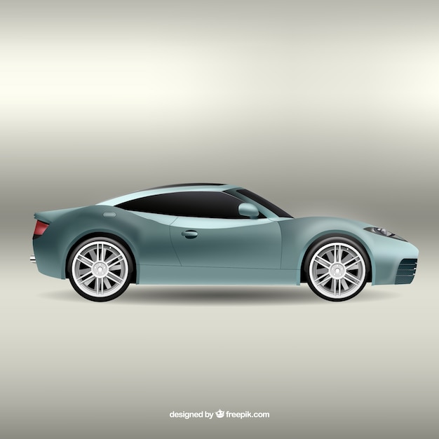 Free Vector grey sport car