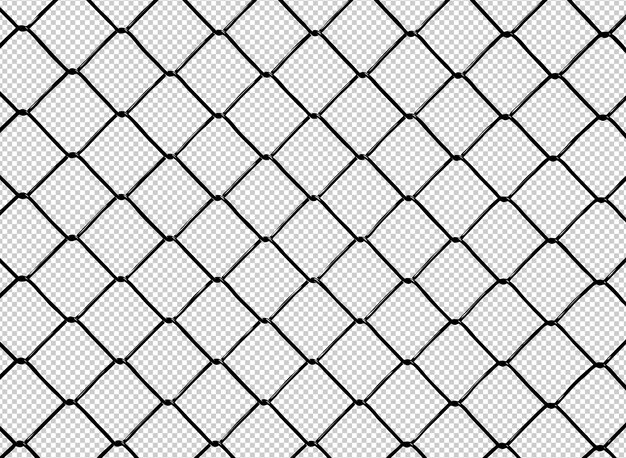 A grid of chain link fence.