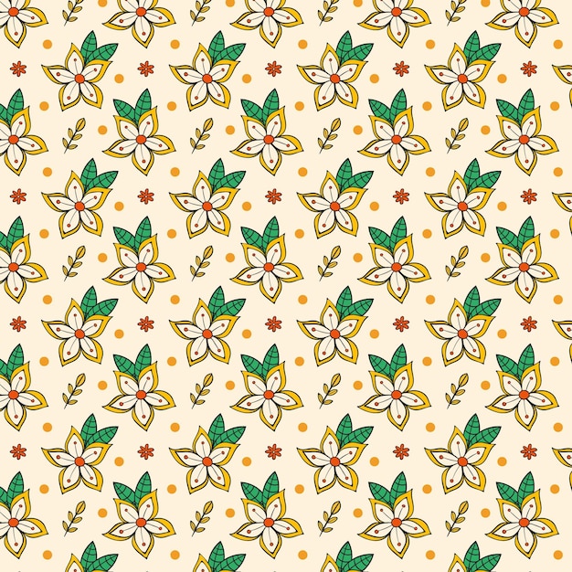 Groovy floral pattern