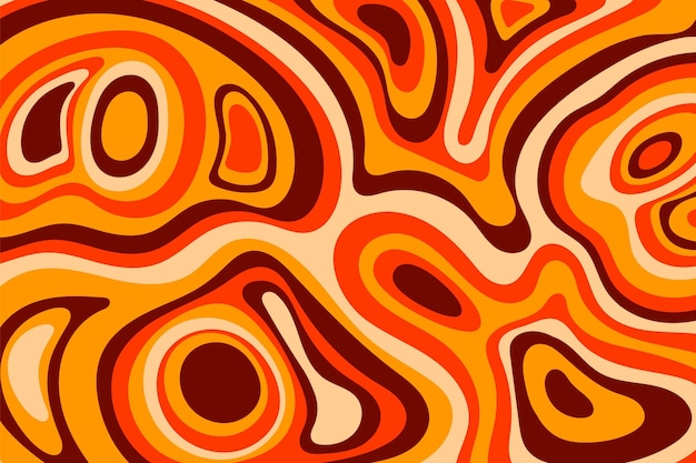 Free Vector groovy psychedelic hand drawn background