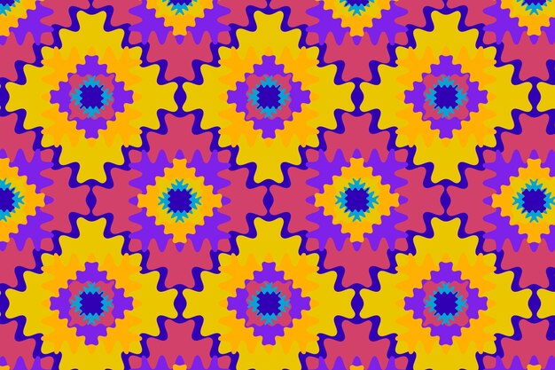 Groovy psychedelic style pattern