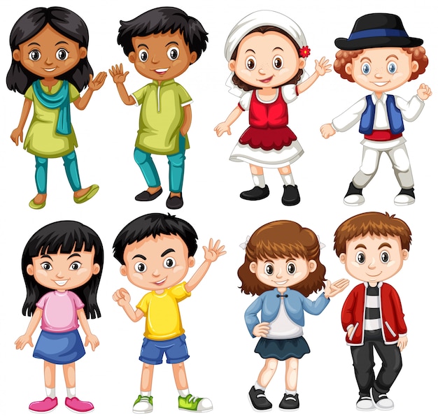 Free vector group of internation children