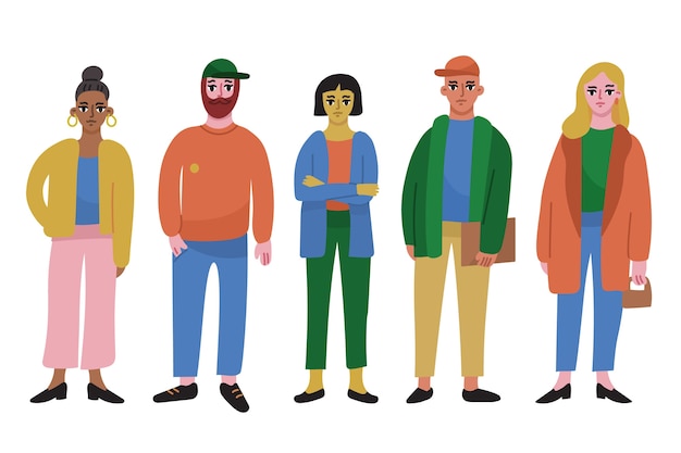 Free Vector group of people