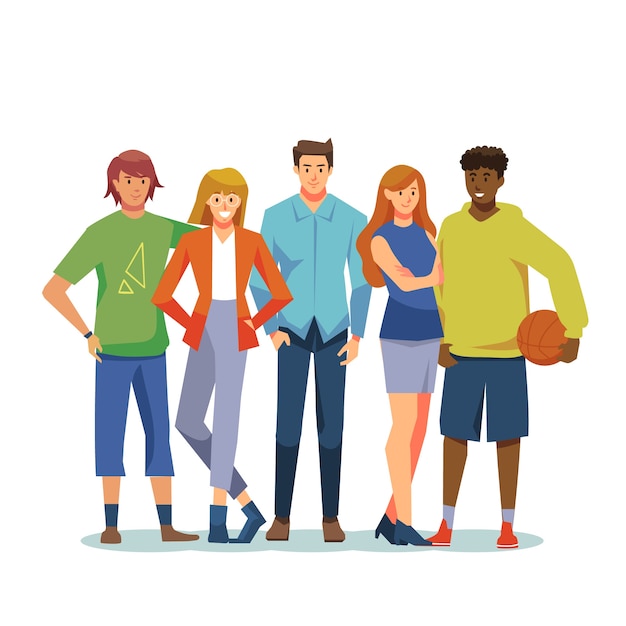 Free Vector group of people