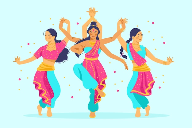 Group of women dancing bollywood