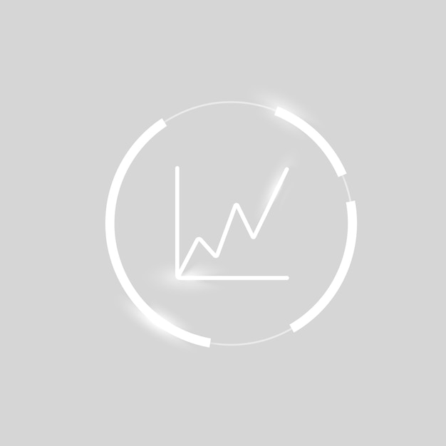 Free Vector growing graph icon business analytics chart symbol