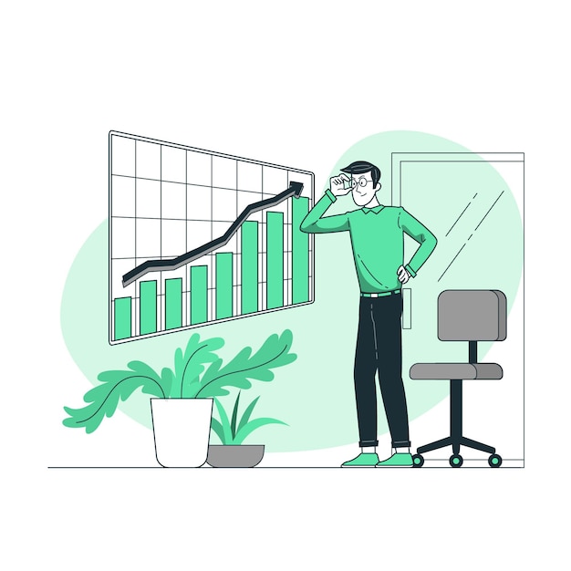 Growth analytics concept illustration