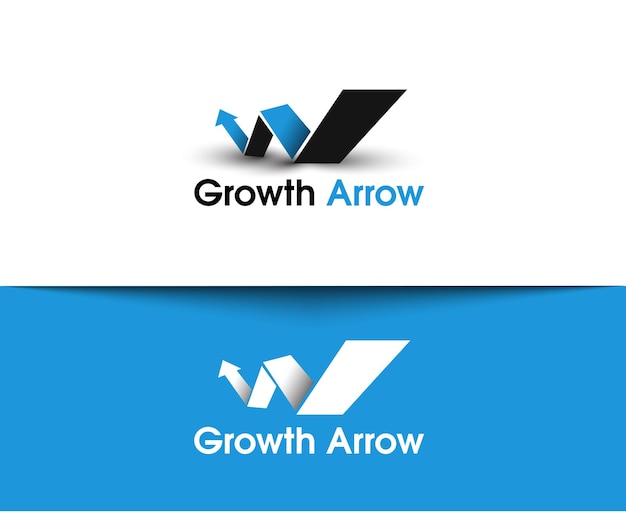 Growth Arrow Logo Template Design