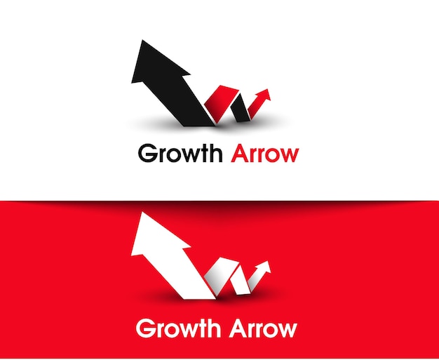 Growth Arrow Logo Template Design