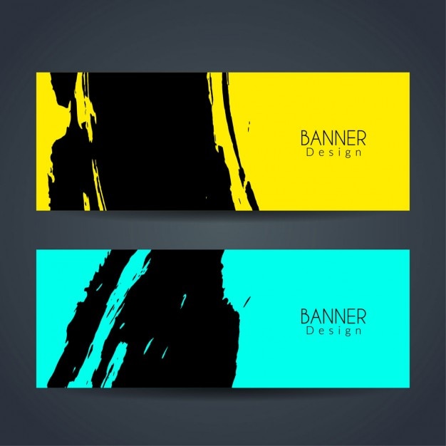 Free Vector grunge banners