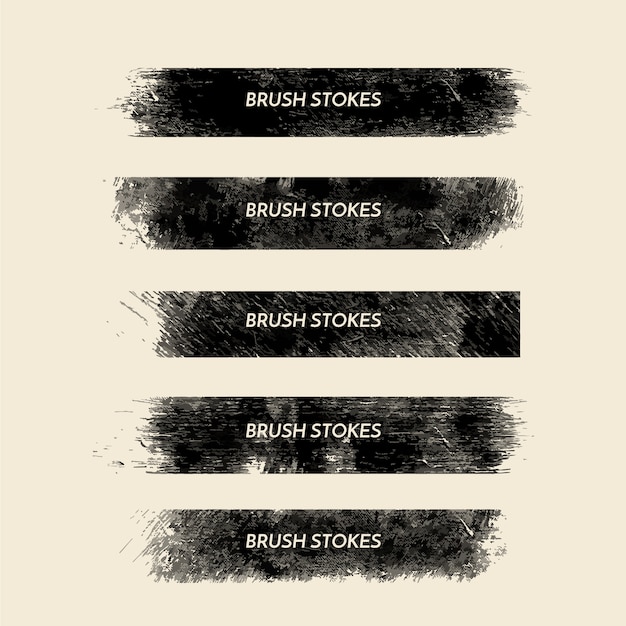 Grunge Brush Strokes Collection