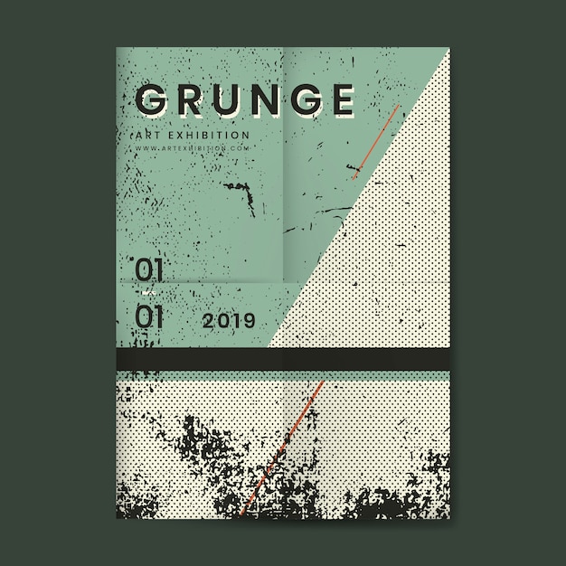 Free Vector grunge distressed texture poster