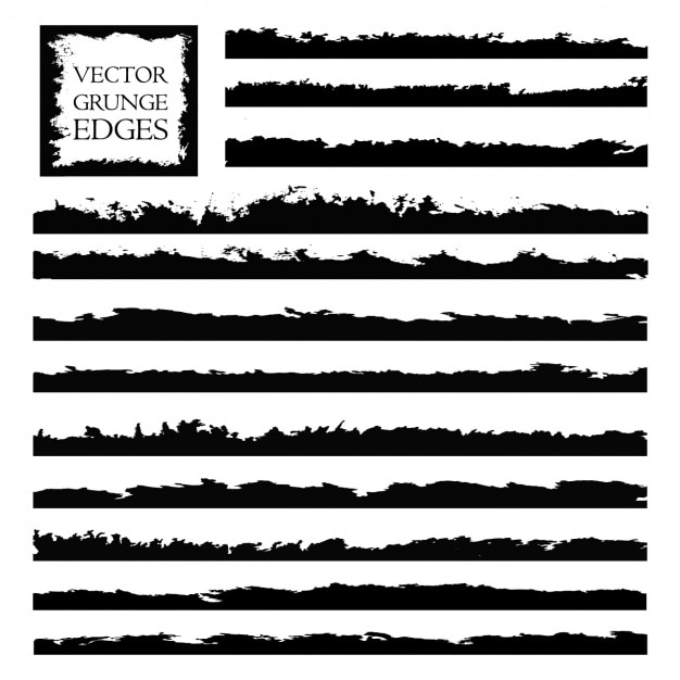 Free Vector grunge edges collection