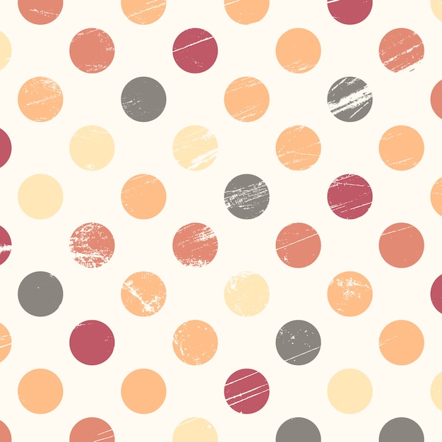 Free Vector grunge polka dot background