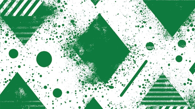 Free Vector grunge polygonal green background