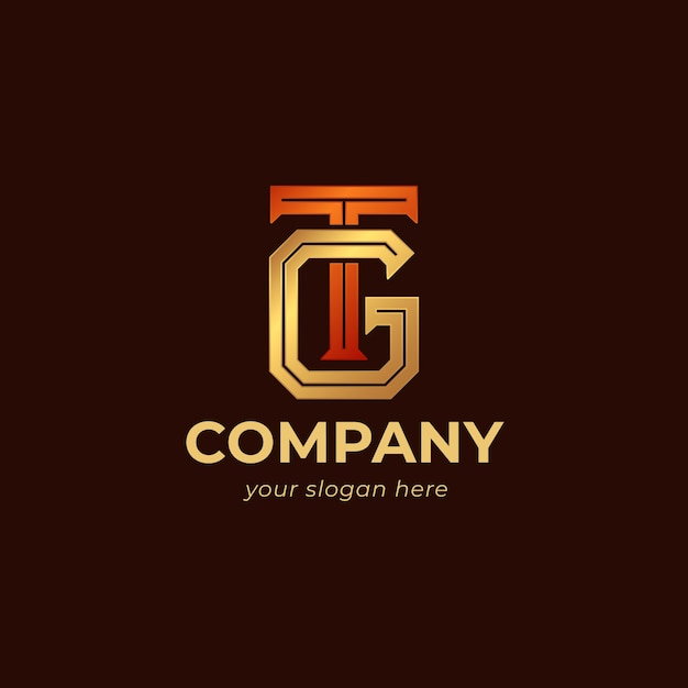 Free Vector gt logo template