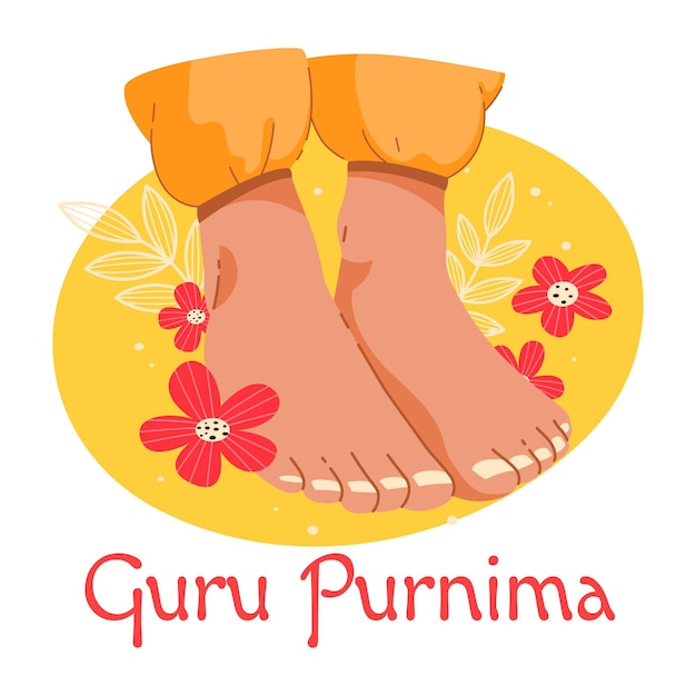 Free vector guru purnima celebration illustration