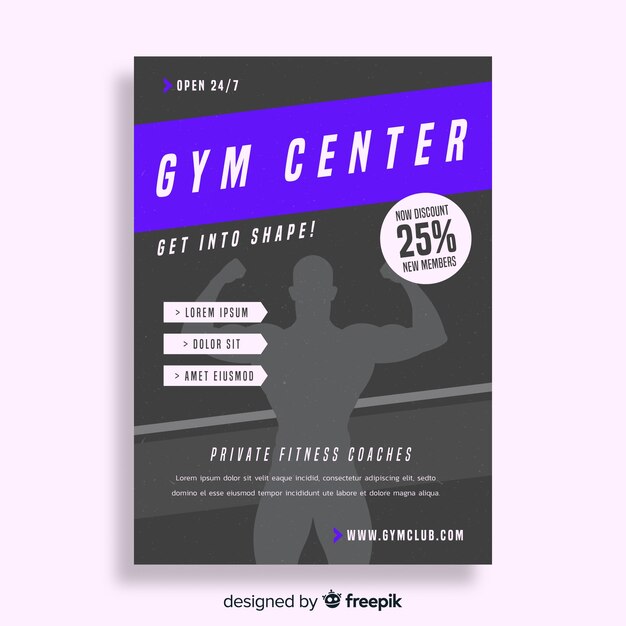 Gym flyer brochure