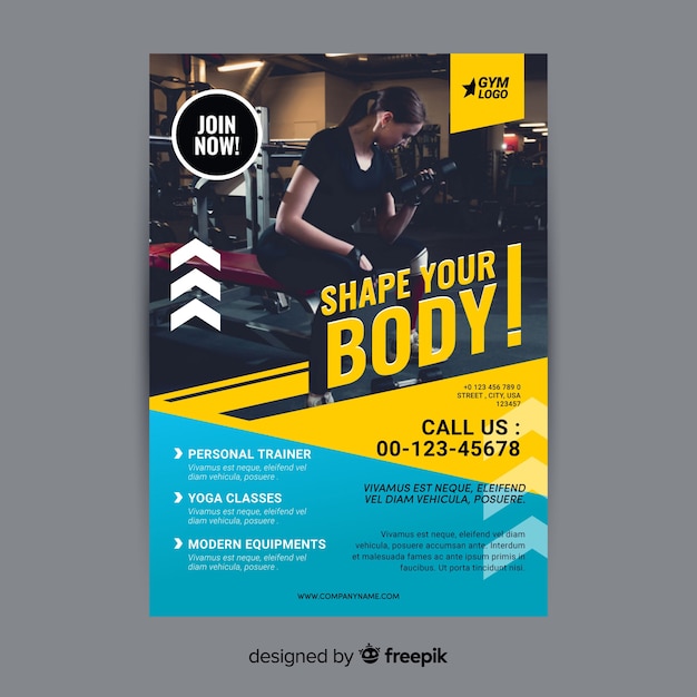 Gym flyer brochure