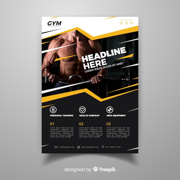 Gym flyer template