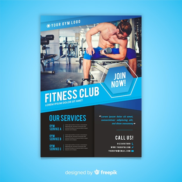 Gym flyer template