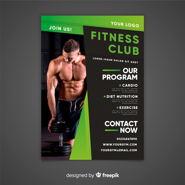 Gym flyer template