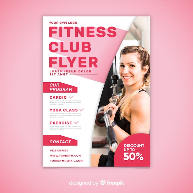 Gym flyer template