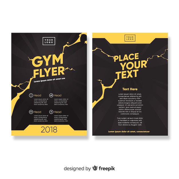 Gym flyer template