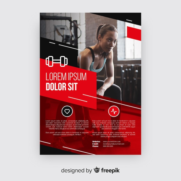 Gym flyer template