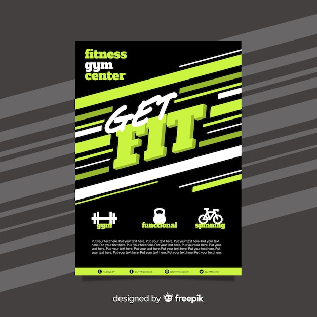 Gym flyer template