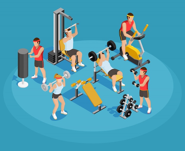 Gym Isometric Template