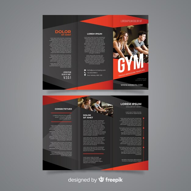 Gym trifold brochure