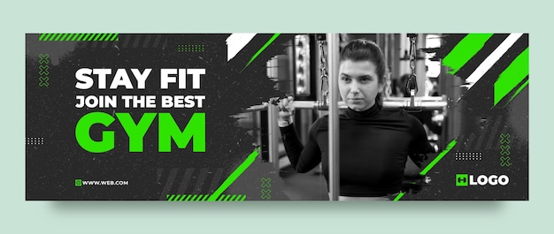 Gym twitter header  template