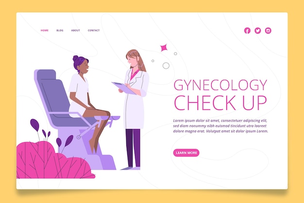 Gynecology checkup - landing page