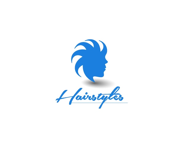 Hair Dresser Logo, isolated Vector Design