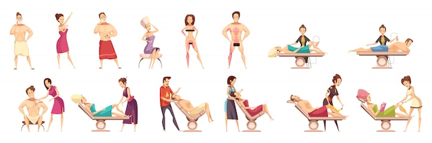 Hair Removal Depilation Epilation Icon Set