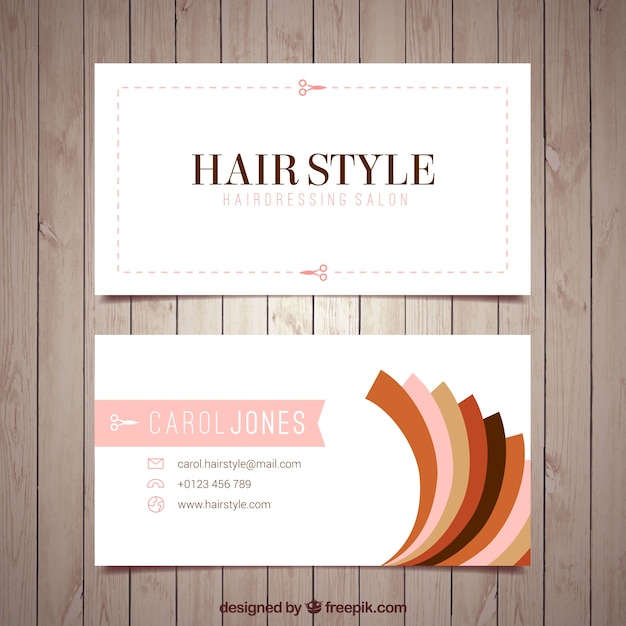 Hairdresser card template