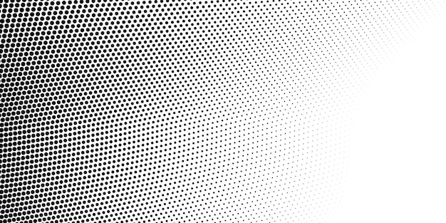 Halftone background abstract black and white dots shape