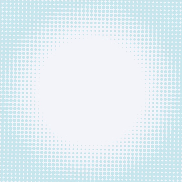 Halftone background with circular shape