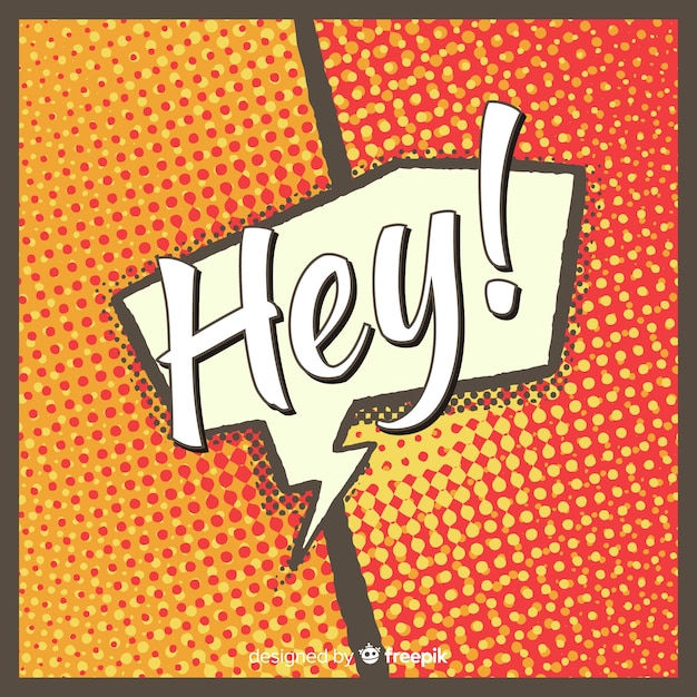 Free Vector halftone comic background