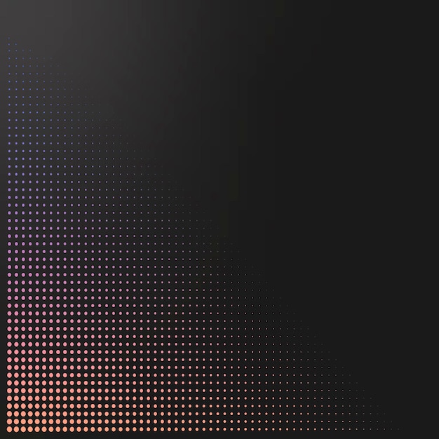 Halftone dot gradient