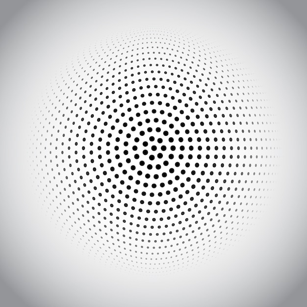 Halftone dots design